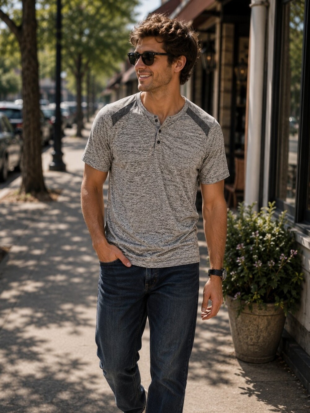 Broken threads Grey Shirt